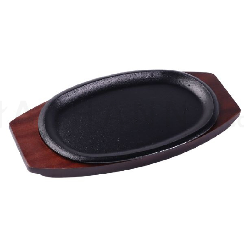 TOKIWA Cast Iron Oval Steak Plate 25 cm