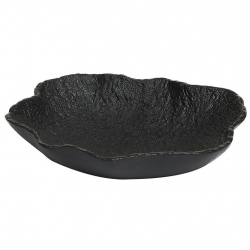 Wavy Edge Plate 19 cm (Black Stone)