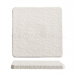 Square Flat Plate 10" (White Stone)