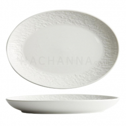 Oval Plate 10" (White Stone)