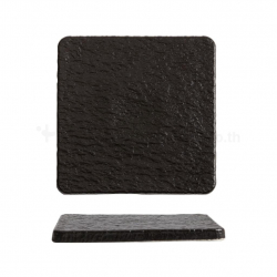 Square Flat Plate 10" (Black Stone)