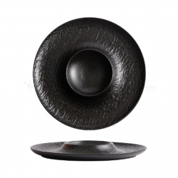 Crater Plate 12" (Black Stone)